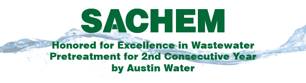 SACHEMのオースティン工場がPretreatment Compliance Awardを受賞