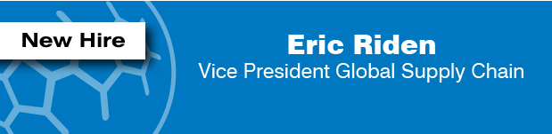 エリック・リデン(Eric Riden)がグローバルサプライチェーン副社長としてSACHEMに加わります