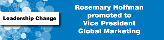指導者の交代：Rosemary Hoffman(ローズマリー・ホフマン)はグローバルマーケティング副社長の任務を引き受けます