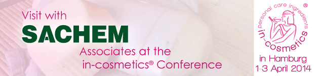 SACHEM Associates Attending in-Cosmetics Conference to Discuss Use of Ethylhexylglycerin