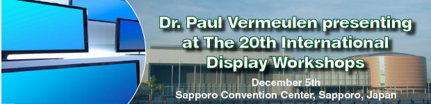 SACHEM 的 Paul Vermeulen 博士将在第 20 届国际显示器技术研讨会上发言